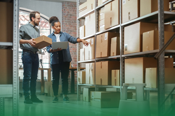 Image representing Logistics Operations and Inventory Management in a Warehouse