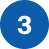 Blue circular icon with a white number 3 and cursor overlay